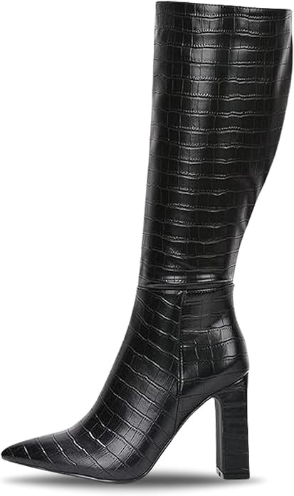 Cape Robbin SayWhat Mid Calf Boots for Women - Womens Mid Calf Boots with Chunky Block Heel - Sty... | Amazon (US)
