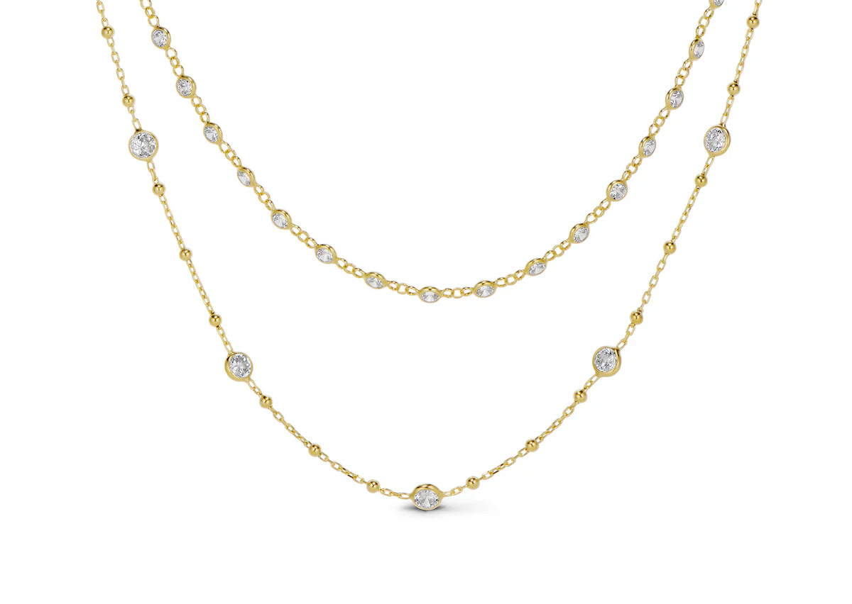 ICED DOUBLE BUBBLE NECKLACE | EP JEWELS 