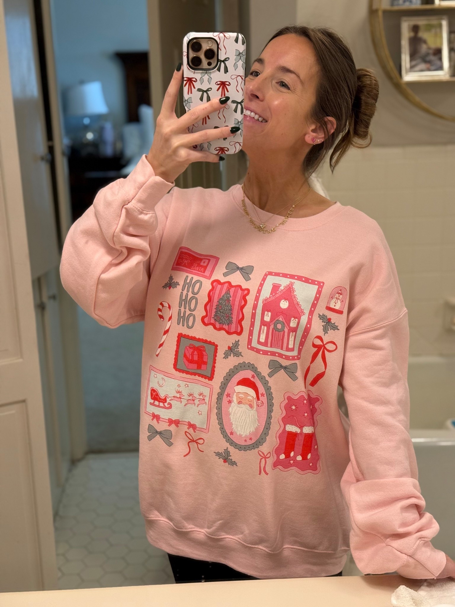 Heavily obsessed with this Christmas sweatshirt and right now she’s on sale! 



Pink, Santa, pink Christmas, comfy style 

#LTKHoliday #LTKGiftGuide #LTKCyberWeek