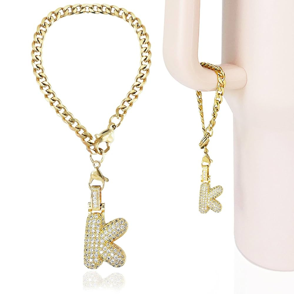 Cup Charms for Stanley Handle- Bubble Letter Charms Accessories for Stanley 40 Oz Tumblers Cute F... | Amazon (US)