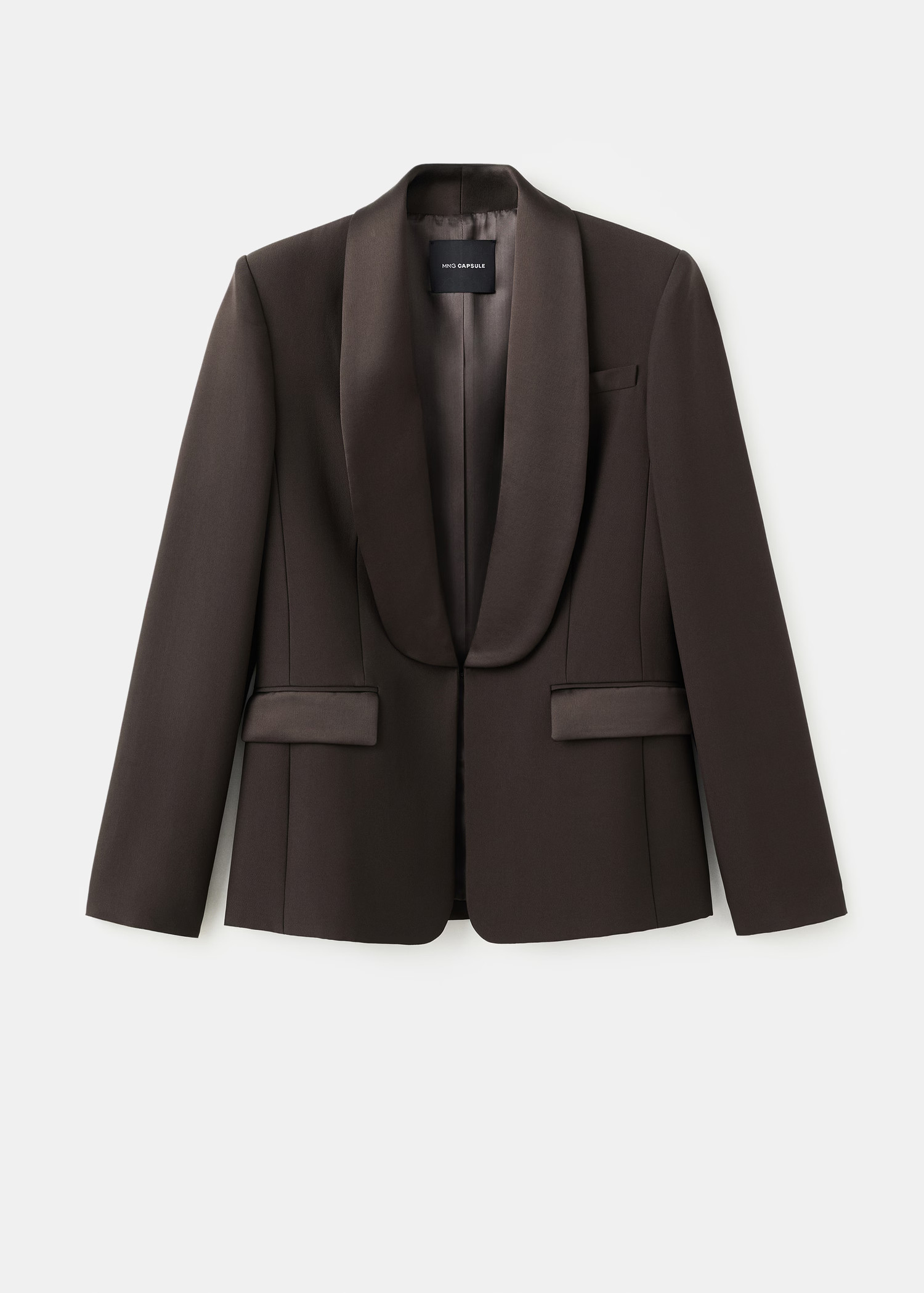 Blazer met satijnen revers | Mango EU
