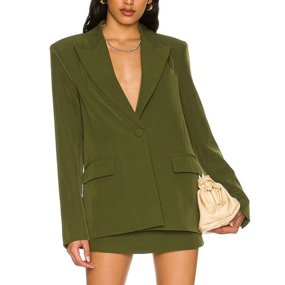 Camila Coelho Morena Blazer in Green Sz M NWOT | Poshmark