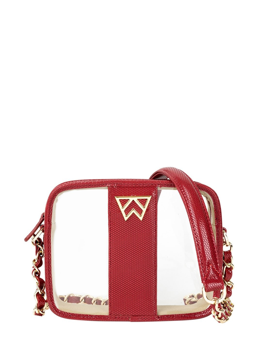 Clear Mingle Mingle Mini in Red Haute | Kelly Wynne | Kelly Wynne Handbags