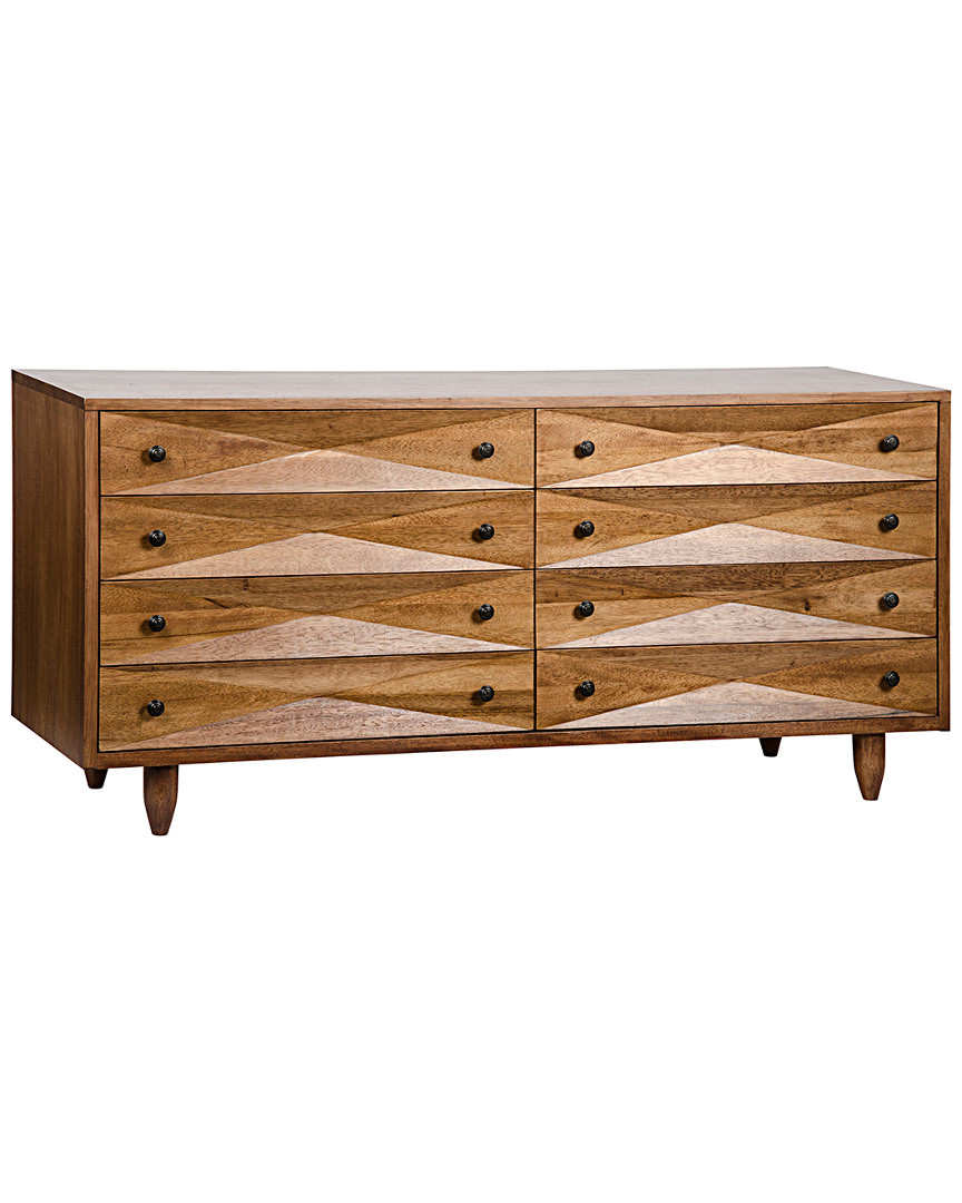 Noir Furniture Diamond Double Chest | Gilt