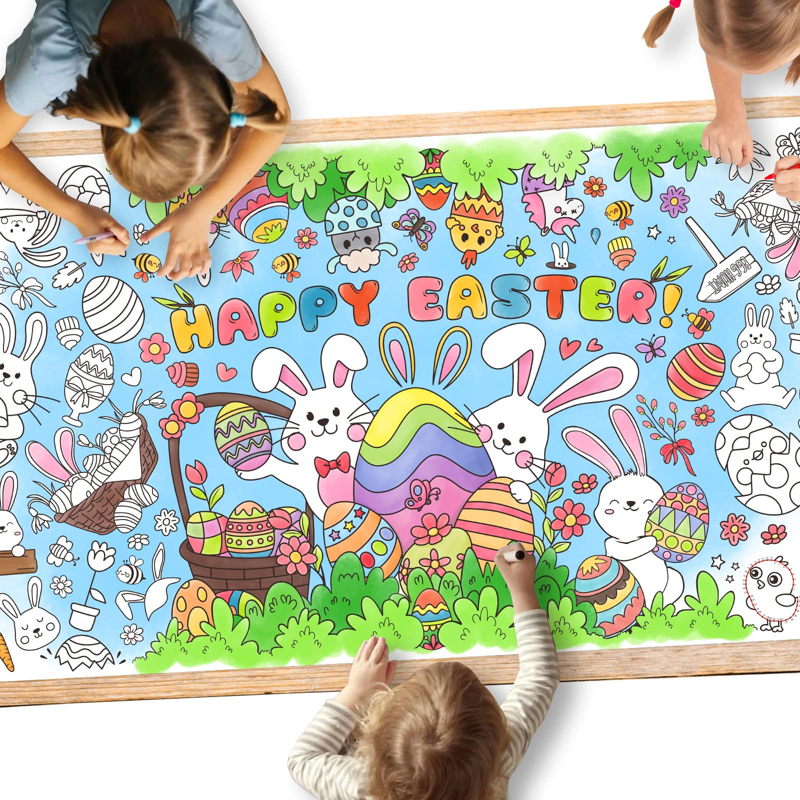 Gatherfun Easter Party Activity Poster - 31.5 x 72 Inches,Easter -Themed Happy Easter Party, Vers... | Amazon (US)