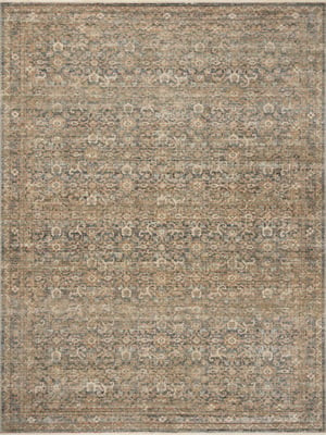 Molly MOL-02 Denim/Gold Area Rug | Rugs Direct