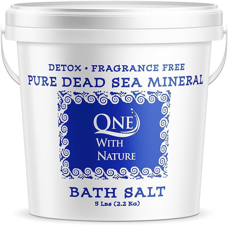 Dead Sea Mineral Bath Salt 5 Lb. Fragrance Free, 100% pure, Magnesium, Sulfur, Minerals. All Skin... | Amazon (US)