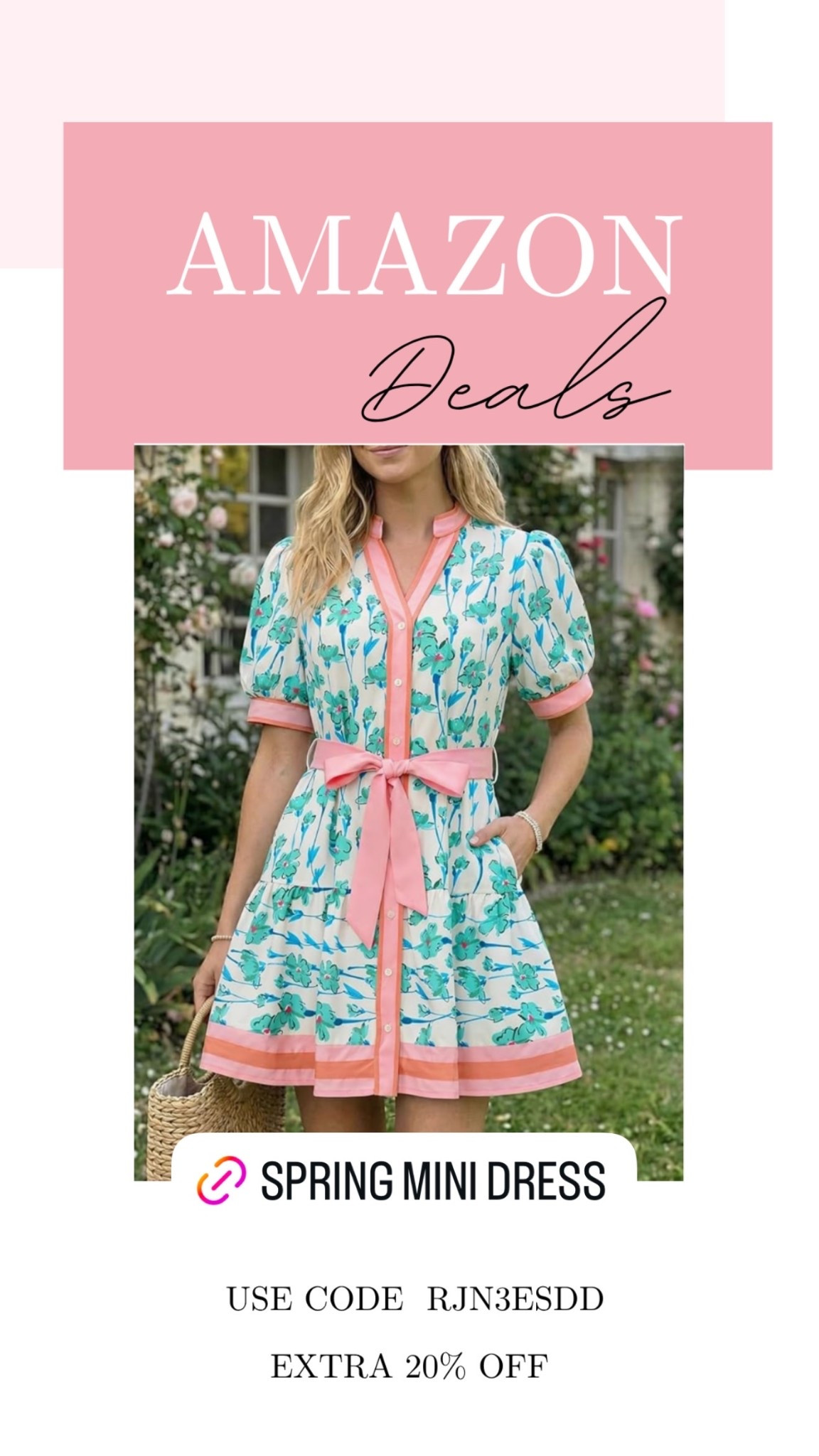 Lovely floral spring mini dress on deal!!

#LTKSeasonal #LTKMidsize #LTKSaleAlert
