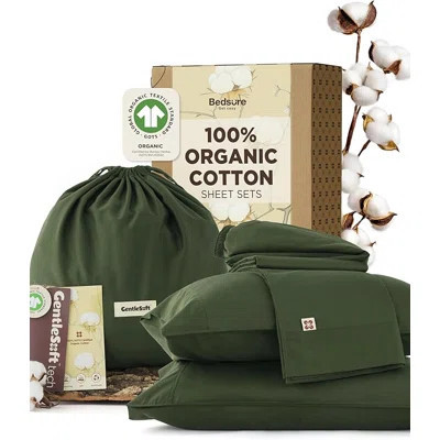 100% GOTS Organic Cotton Sheets, Fair Trade Certified King Bedding Set, Eco-Friendly, Soft, 17 Inches Deep Pocket King Sheet, Sateen Weave Cotton Lux | Wayfair North America