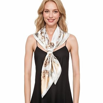RIIQIICHY Head Scarf for Women Like Silk Scarf Hair Scarf Printed Square Scarf Bandanas for Women... | Amazon (US)