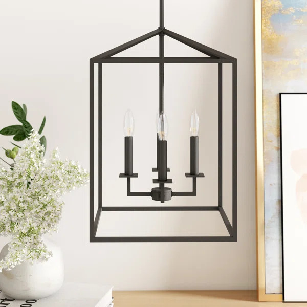 Ellis 4 - Light Lantern Rectangle Chandelier | Wayfair North America
