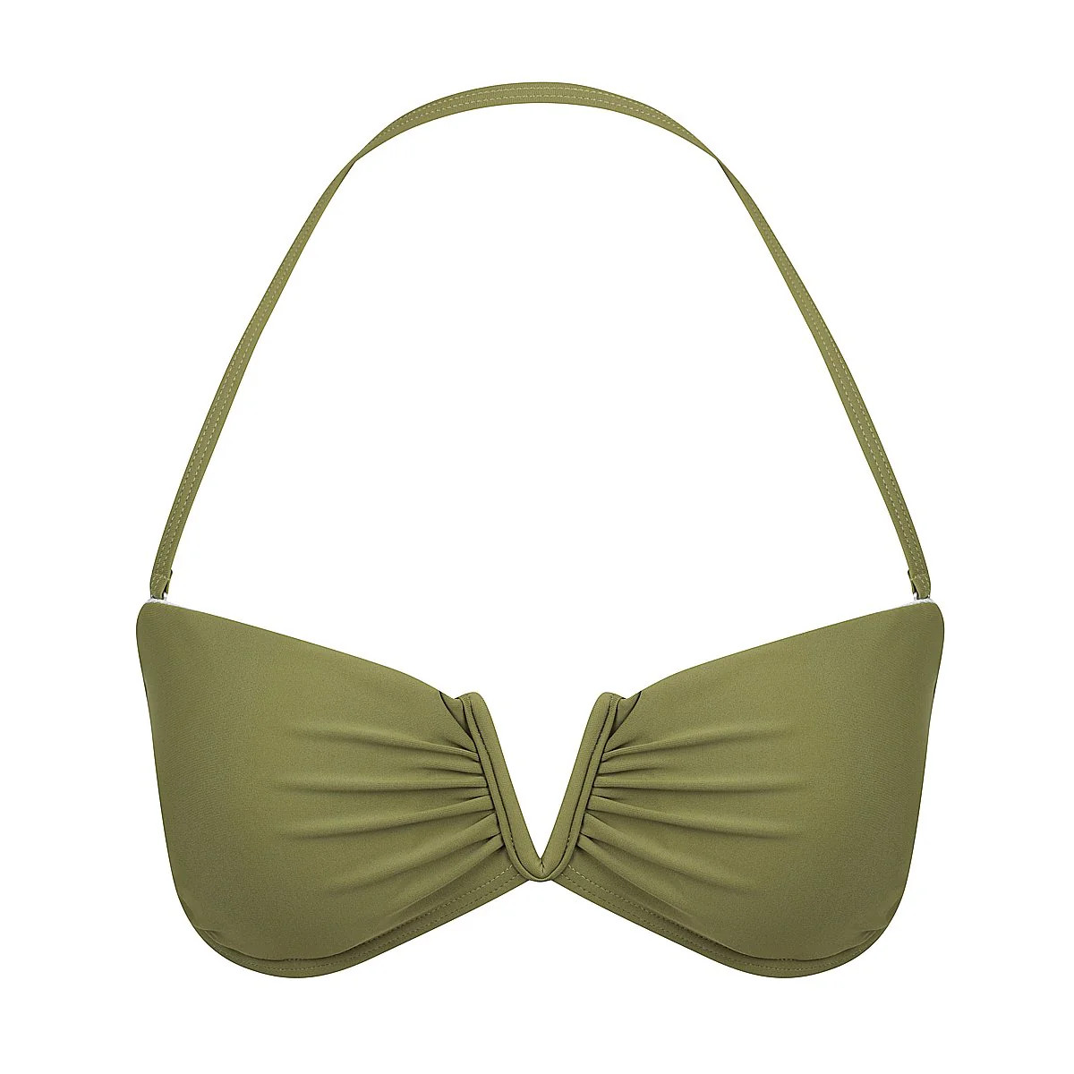 Scarlett Bandeau Top - Olive Martini | Infamous Swim
