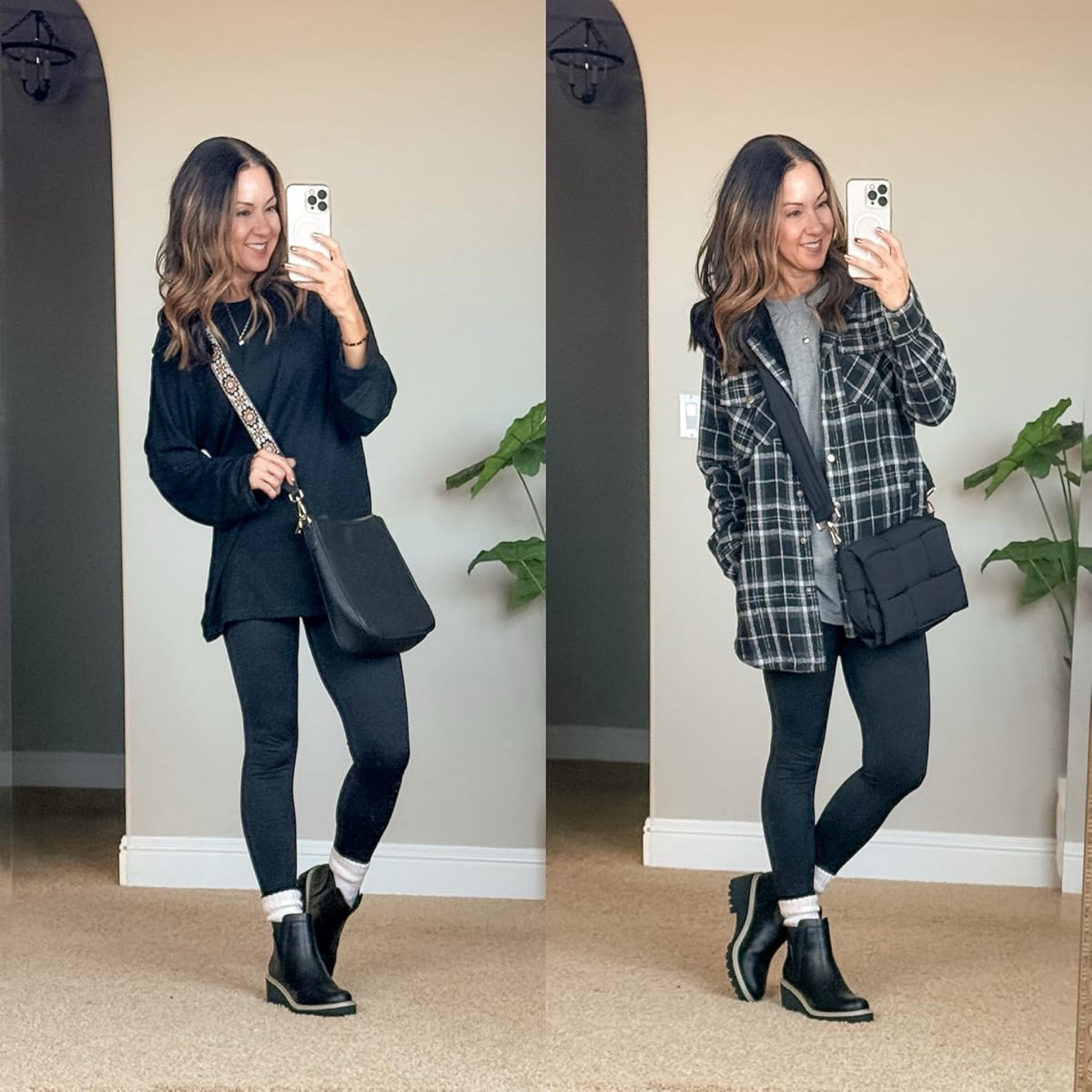 Comfy Winter Outfit

For reference: I’m 5’1” and 110lbs
Long sleeve tee XS, leggings XS short, furry lined hoodie flannel S


Outfit with leggings  everyday outfit  casual outfit  boot socks chelsea boots   crossbody bag plaid jacket  winter layers  winter outfits  easy outfits  petite leggings  petite  over 40 fashion  EverydayHolly


#LTKSeasonal #LTKStyleTip #LTKOver40