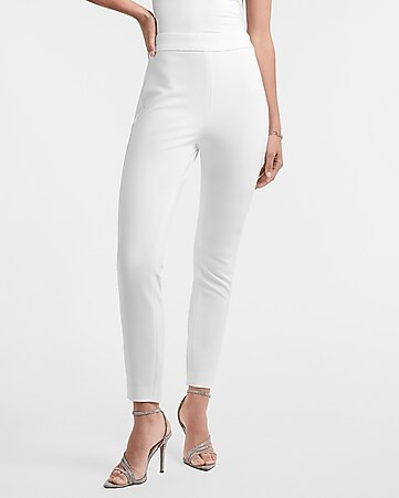 High Waisted Supersoft Twill Windowpane Skinny Pant | Express