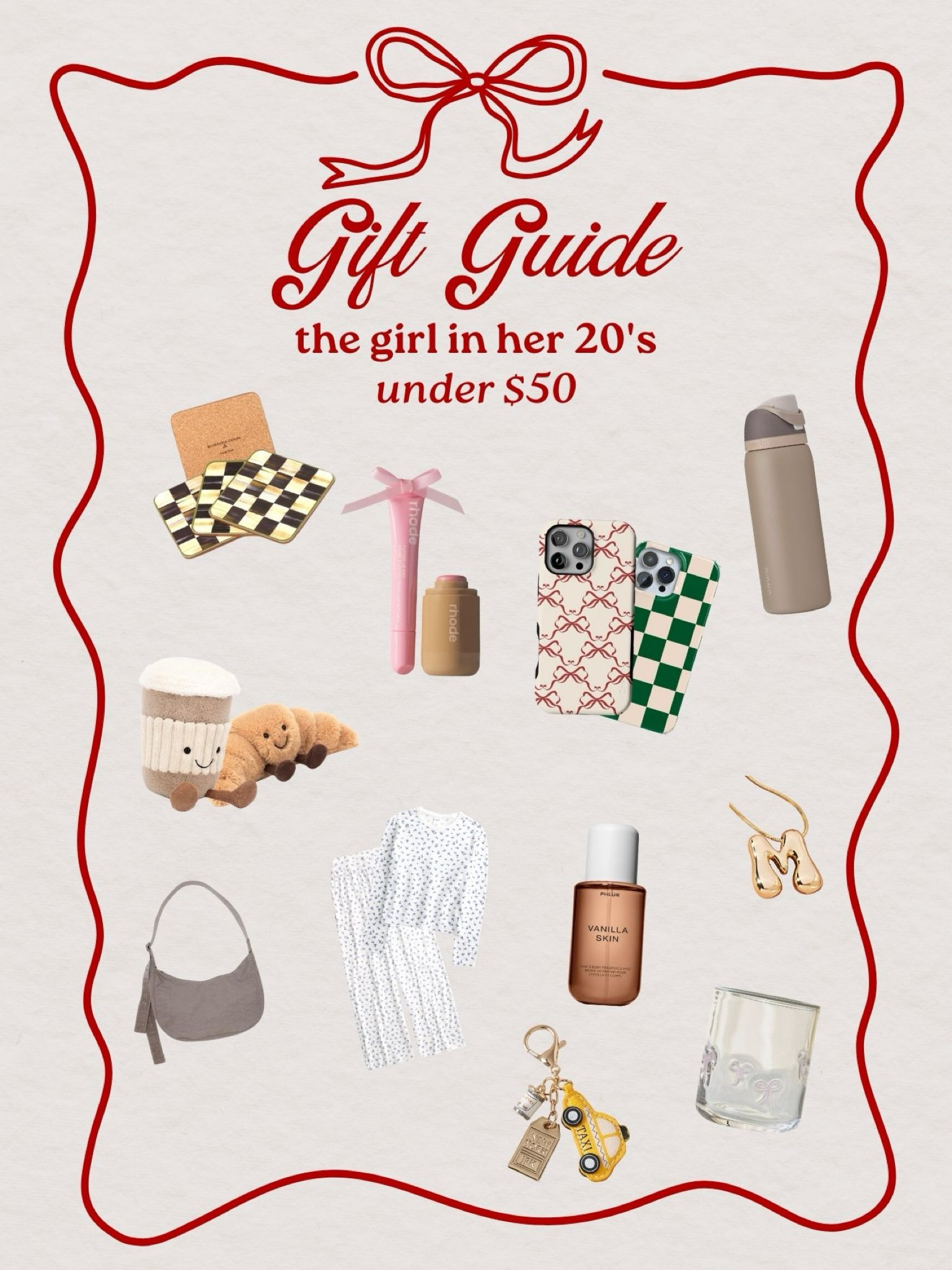 Gift guide for the girl in her 20’s (under $50 edition) 🎀

#LTKSeasonal #LTKHoliday #LTKGiftGuide
