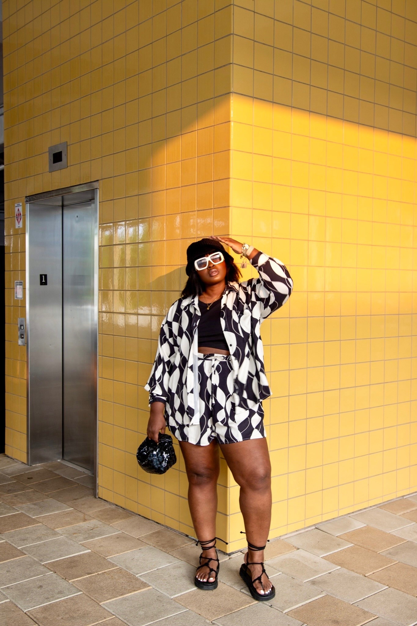 Looking for an easy summer outfit? This black-and-white matching set is perfect for vacations, brunch, weekend outings, and resort wear. Style it with flat sandals, a bucket hat, sunglasses, and a woven bag for an effortless chic look you'll wear on repeat. matching set outfit, black and white outfit, co ord set, summer vacation outfit, resort wear, vacation style, plus size summer fashion, brunch outfit, casual chic outfit, summer fashion inspiration

#LTKootd #LTKSeasonal #LTKMidsize