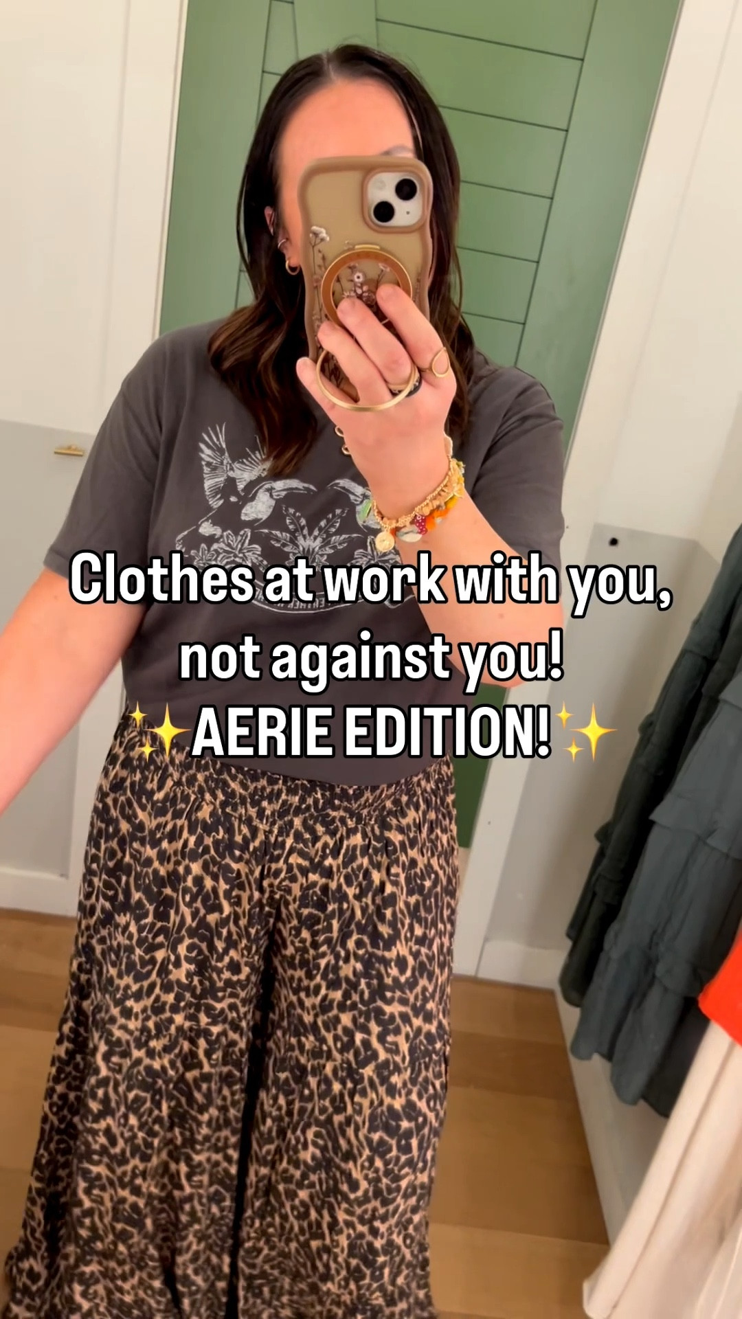 Extra 35% off at Aerie/AE with code: MORELOVE
Large regular party pants
Large graphic tees
Large maxi skirt
Large henley tank 
Large short trouser pants 
Small oversized tee 
Sandals run true to size 

#LTKSaleAlert #LTKOver40 #LTKxAerie