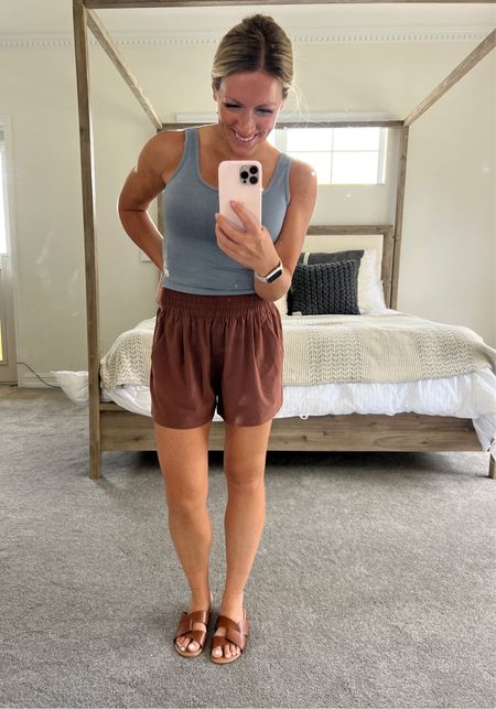 Another super comfy set from Vuori! Love these Villa travel shorts and the essential tank! Oh and you aren’t going to believe this but these sandals that I snagged from Old Navy are legit SOOOO comfy I find myself wearing them constantly! 

#LTKfitness #LTKtravel #LTKfindsunder50