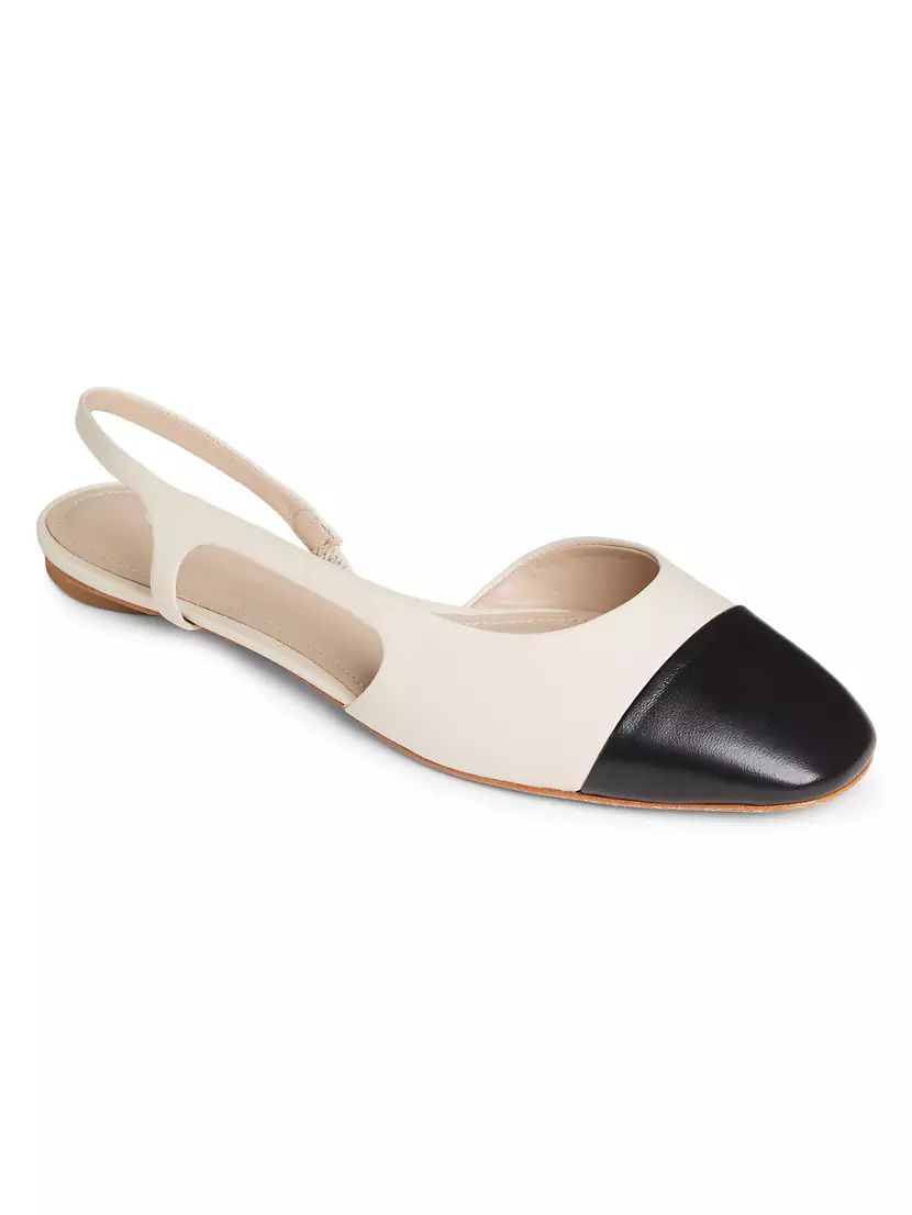 COLLECTION Leather Slingback Flats | Saks Fifth Avenue