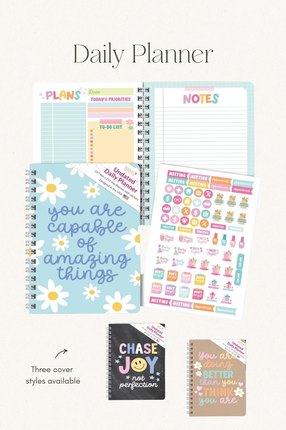 ✨ 25% OFF with code QPJUIHXS (valid through Jan 27, 2026) ✨

🗓️ This undated daily planner is such a great option if you want flexibility without pressure. You can start anytime, skip days when life gets busy, and jump right back in without wasting pages.

📝 I love that it’s a to-do list and notebook combo. It keeps daily tasks organized while still giving space for notes, ideas, and planning in one place.

🤍 The design is clean, simple, and stylish. No clutter, no overwhelm. Just an easy layout that helps you stay focused and productive throughout the day.

📌 Perfect for work, personal goals, routines, or everyday planning. It adapts to whatever season you’re in, whether that’s busy workdays or home life organization.

🔍 daily planner, undated planner, to do list planner, productivity planner, work planner, personal planner, minimalist planner, planner for adults, organization tools, planning notebook, goal planner, daily planning, time management, desk essentials

#LTKU #LTKFindsUnder50 #LTKSaleAlert