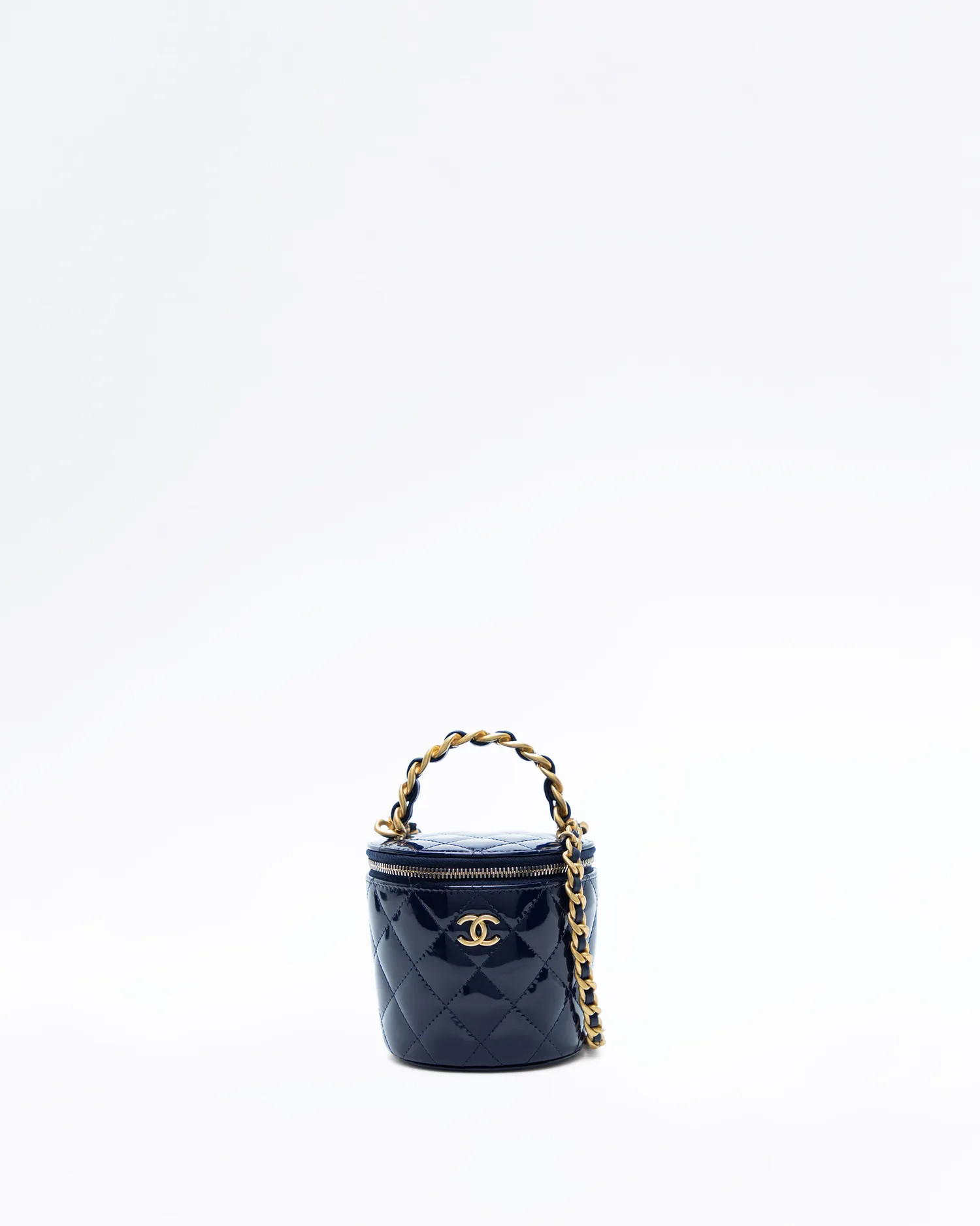 Patent Afternoon Tea Nano Vanity Bucket Bag | Vivrelle