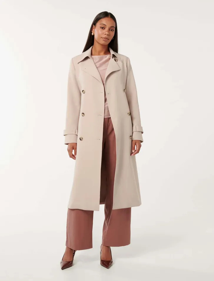 Leanne Crepe Trench Coat | Forever New (AU)