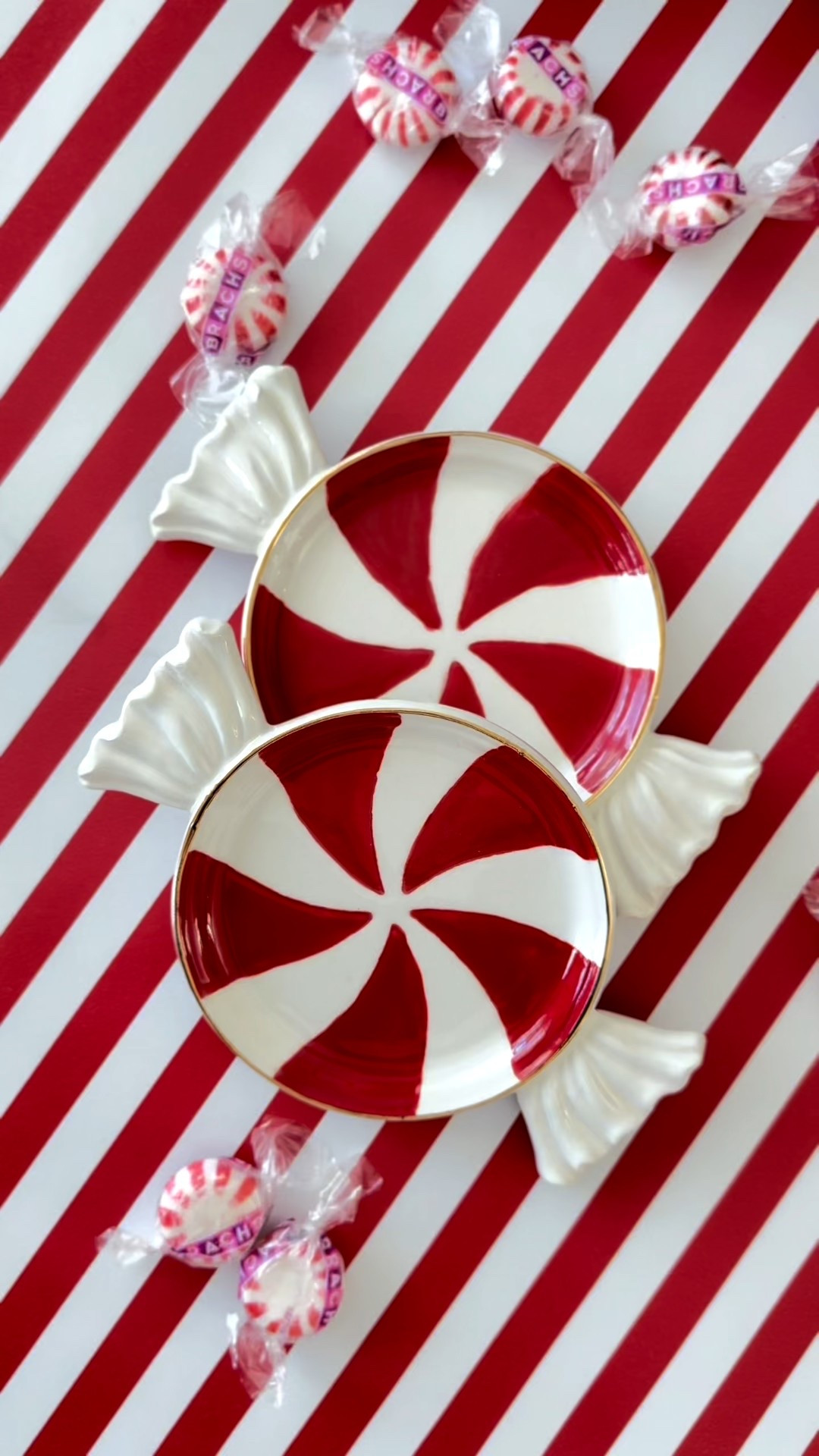 Peppermint mini plates! Perfect for gifting! 

#LTKHoliday #LTKGiftGuide
