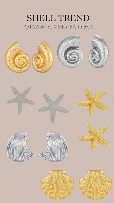 amazon finds
jewelry 
summer trends 
shell earrings 
beach outfits 


#LTKSeasonal #LTKswim #LTKtravel