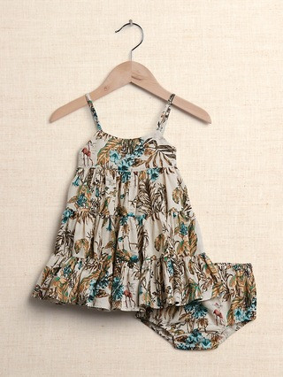 Baby Linen Tiered Dress | Banana Republic (US)