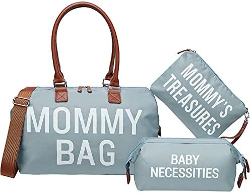 Mommy Bag, Printe Hospital Bag for Labor and Delivery, Large Diaper Bag for Mom Travel, Waterproof B | Amazon (US)