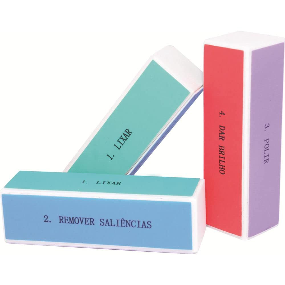 Bloco Polidor para Unha 4 Faces, 6034B, Marco Boni, Colorido, 1 Unidade | Amazon (BR)