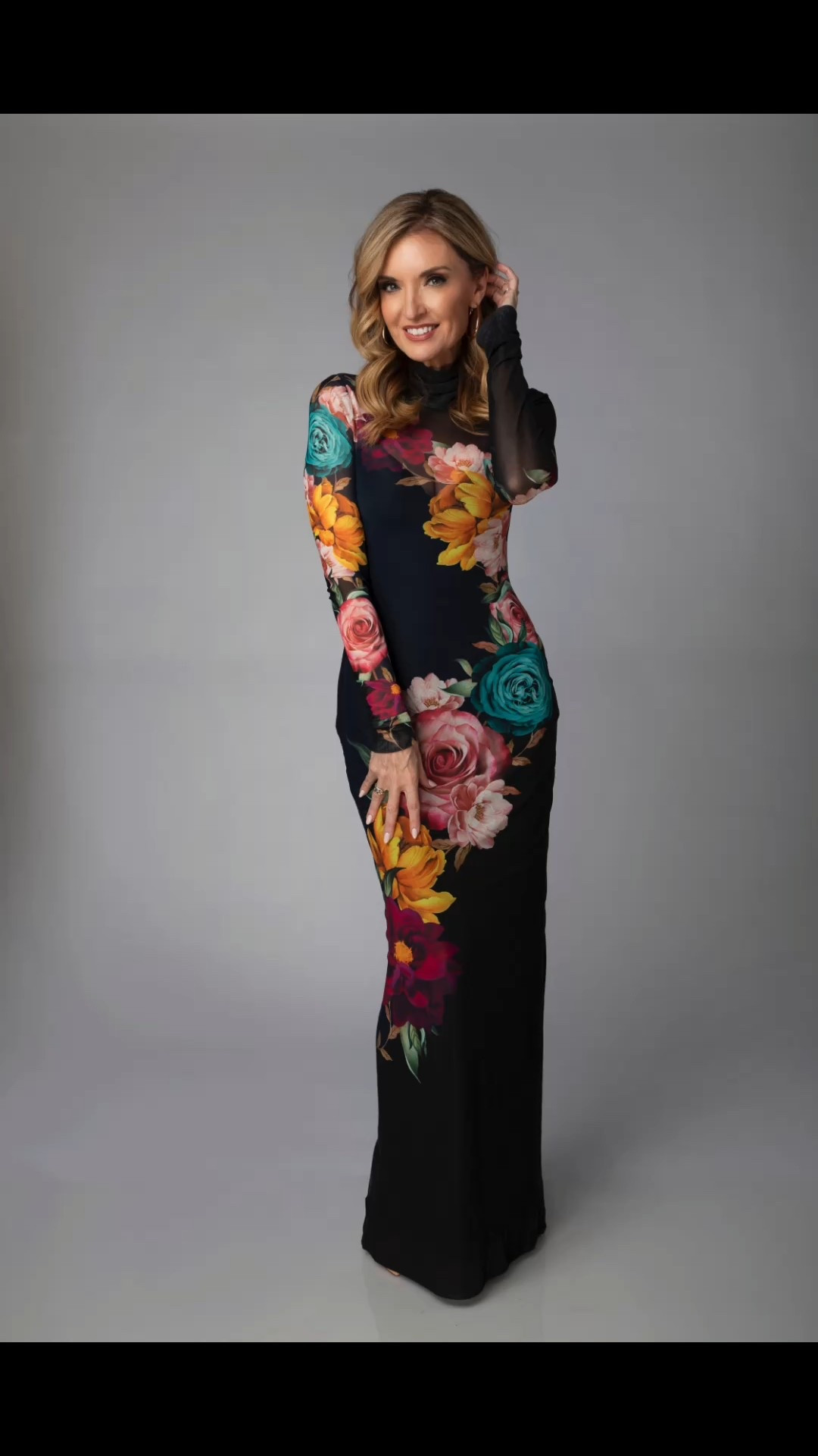 One thing about me; imma get ALL the use out of a dress I love! I’ve worn it to holiday parties, photo shoots and QVC airings. Linked it here..it’s <$100!
I’m in the small and am 5’6”…it’s just the right length after heels so it may be a bit long for petites.

Super stretchy and has a built in slip lining!
#AFRM #dress #floral #winterfloral

#LTKOver40 #LTKFindsUnder100 #LTKootd