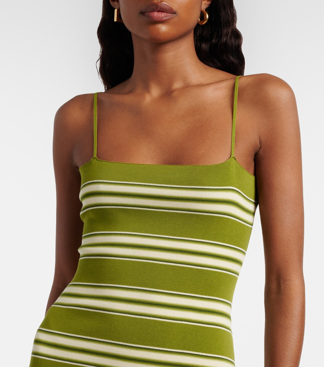 Esenia striped cotton-blend maxi dress | Mytheresa (INTL)