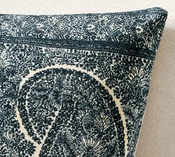 Anastasia Velvet Lumbar Pillow Cover, 16" x 26" | Pottery Barn (US)