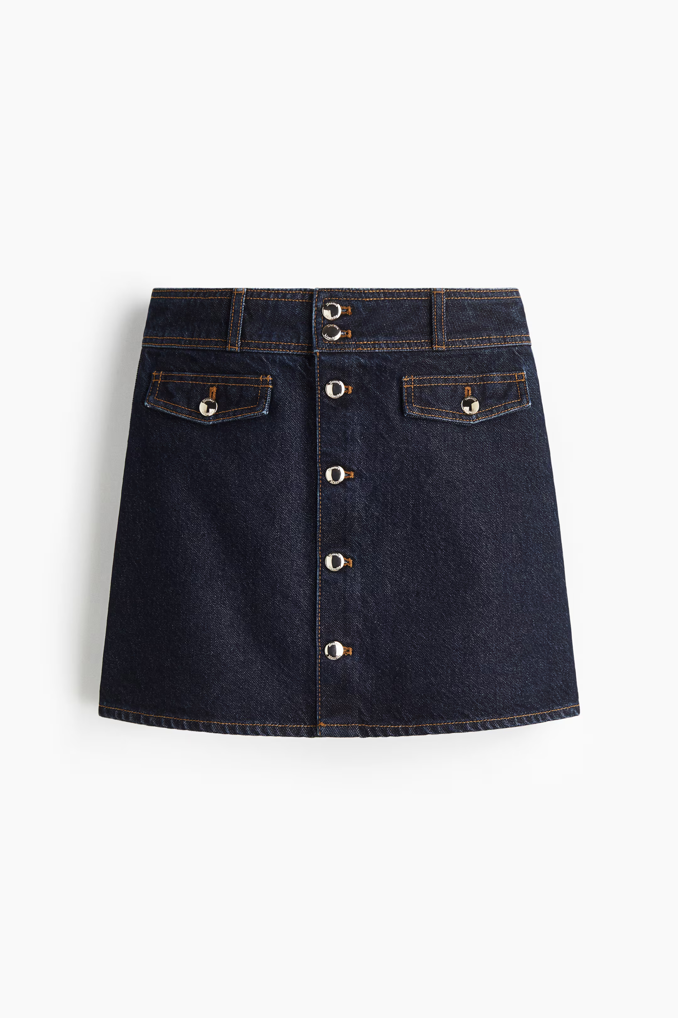 A-line denim mini skirt | H&M (UK, MY, IN, SG, PH, TW, HK)