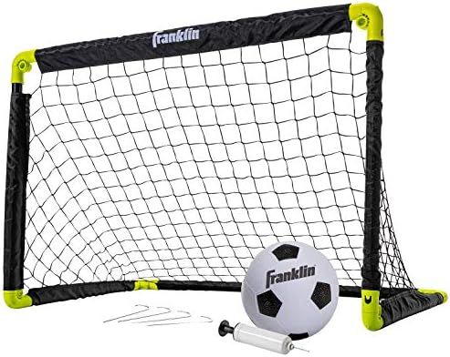 Franklin Sports Kids Mini Soccer Goal Set - Backyard/Indoor Mini Net and Ball Set with Pump - Por... | Amazon (US)