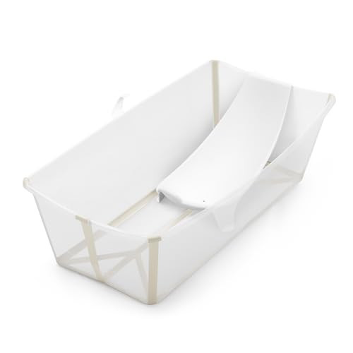 Stokke Flexi Bath X-Large Bundle, Sandy Beige - Spacious Baby Bathtub + Newborn Support - Lightweight, Foldable & Easy to Store - Best for Ages 0-6 | Amazon (US)
