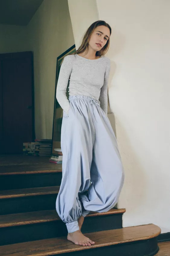 COTTON LONG SLEEVE T-SHIRT | Zara UK