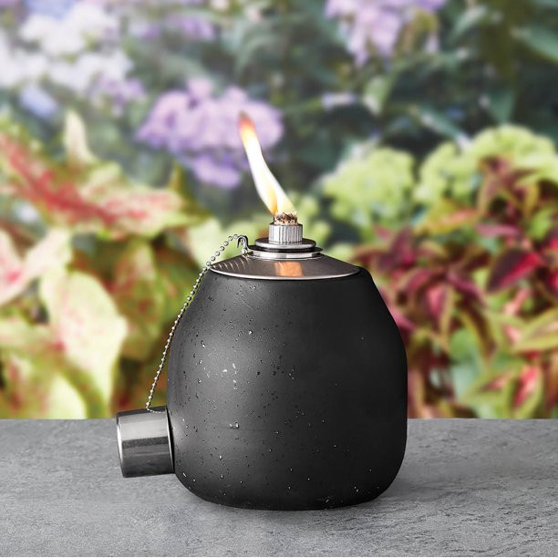 Better Homes & Gardens Madden Black Outdoor Tabletop Tiki Torch - Walmart.com | Walmart (US)