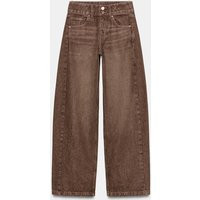 Zara - Z1975 Mid-Rise Wide Leg Jeans - Rust - 26 (Us 2) - Woman | Zara US