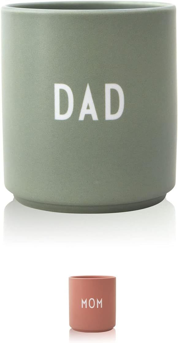 Design Letters Favourite Cup Green DAD | 11 oz Ceramic Coffee Mug, Tea Mug with Engraved Words | ... | Amazon (US)