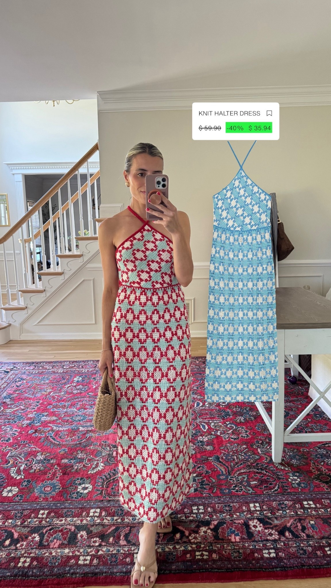 In stock in blue!
Wearing size small 

#LTKFindsUnder50 #LTKFindsUnder100