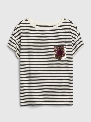 Kids Flippy Sequin Graphic T-Shirt | Gap (US)