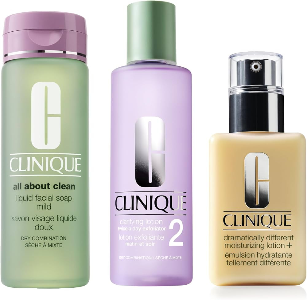 Clinique 3-Step All About Clean Liquid Face Soap, Clarifying Lotion Face Exfoliator and Dramatica... | Amazon (US)