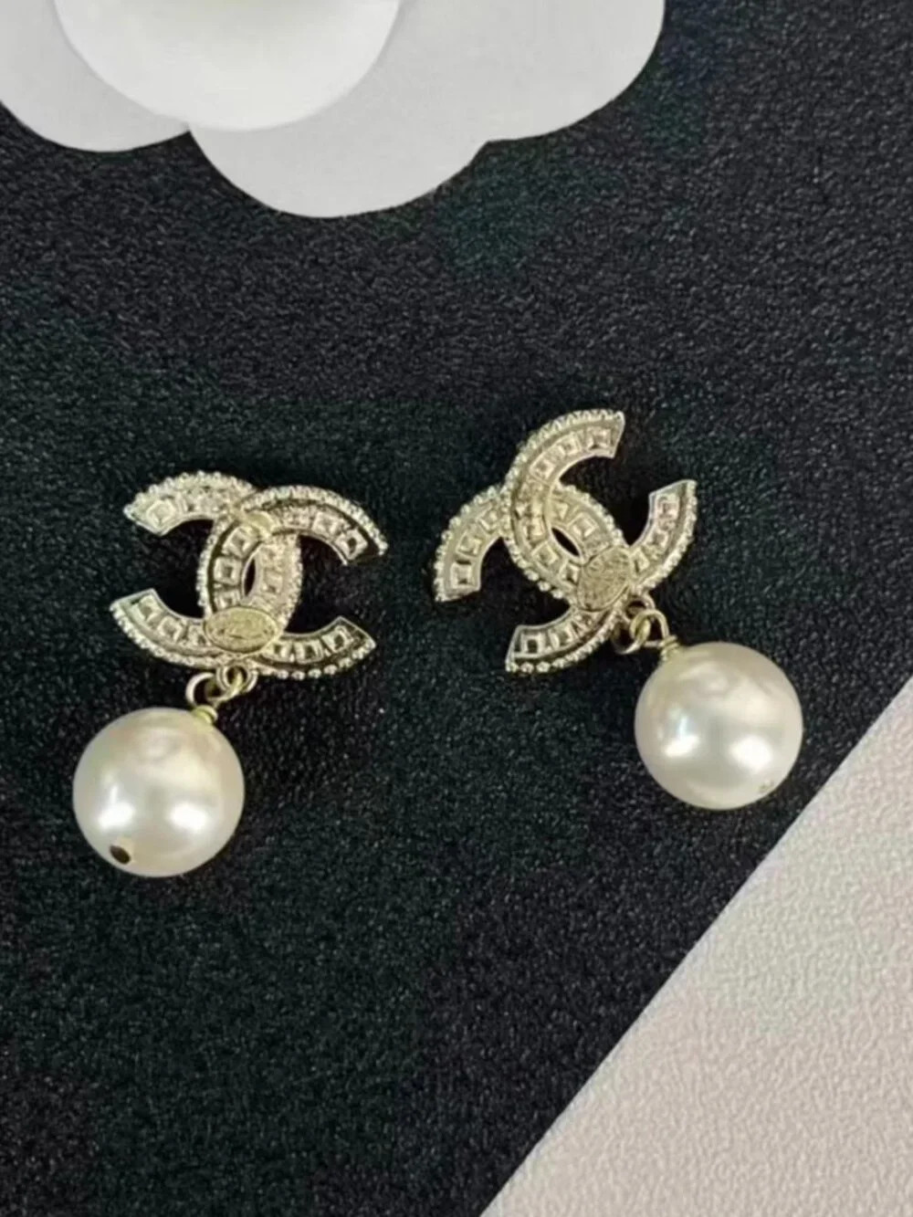 Chanel Classic Double C Pearl Drop Earrings | Poshmark