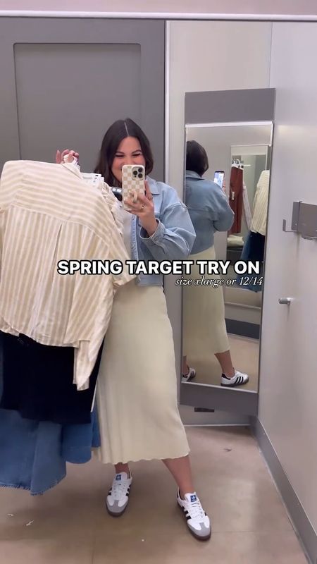 Midsize spring target haul!

Stripe set: top - xxl (only size my store had but I like the oversized look) shorts - xl 
Denim shorts - 16 (love the style but gapping soo bad at the waist 😭)
White tank - large 
Black set: top/skirt - xl 
Halter Denim dress - size 16 (would have preferred a size 14)
Black dress - xl 
Denim dress - xl 

Denim dress, Target, Target fashion, spring fashion, denim, Target circle, Target spring


#LTKVideo #LTKSeasonal #LTKmidsize