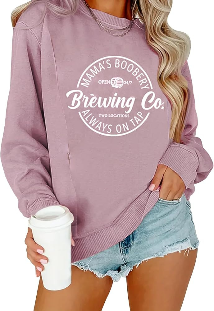 AEARGIV Women Causal Maternity Nursing Sweatshirt Comfort Friendly Zip Breastfeeding Pullover Top... | Amazon (CA)