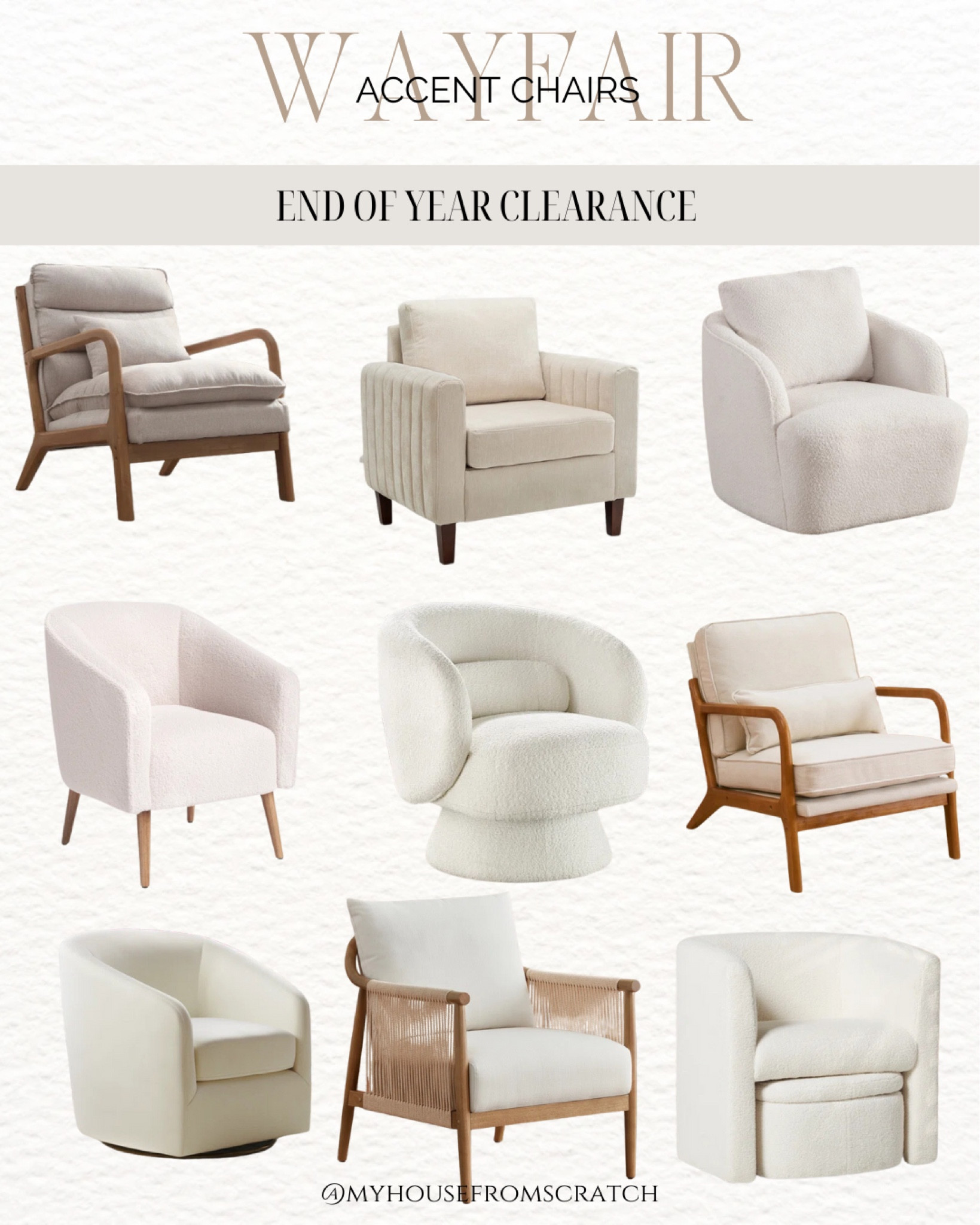 LTK Post 4
@wayfair #wayfairpartner #wayfair 
@wayfair End of Year Clearance event! Save up to 60% and enjoy fast shipping 
when you shop now!
Accent Chairs

#LTKHome #LTKSaleAlert #LTKStyleTip