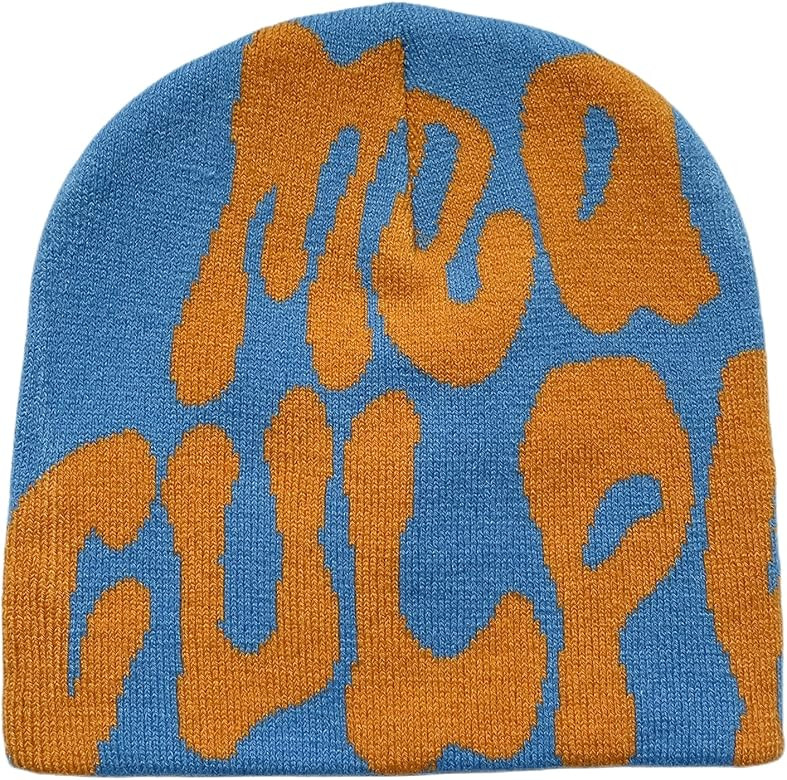 YLGTY Women Graphic Beanie Skull Hat MEA Culpa Y2K Knitted Beanie Warm Winter Hat for Gifts | Amazon (US)