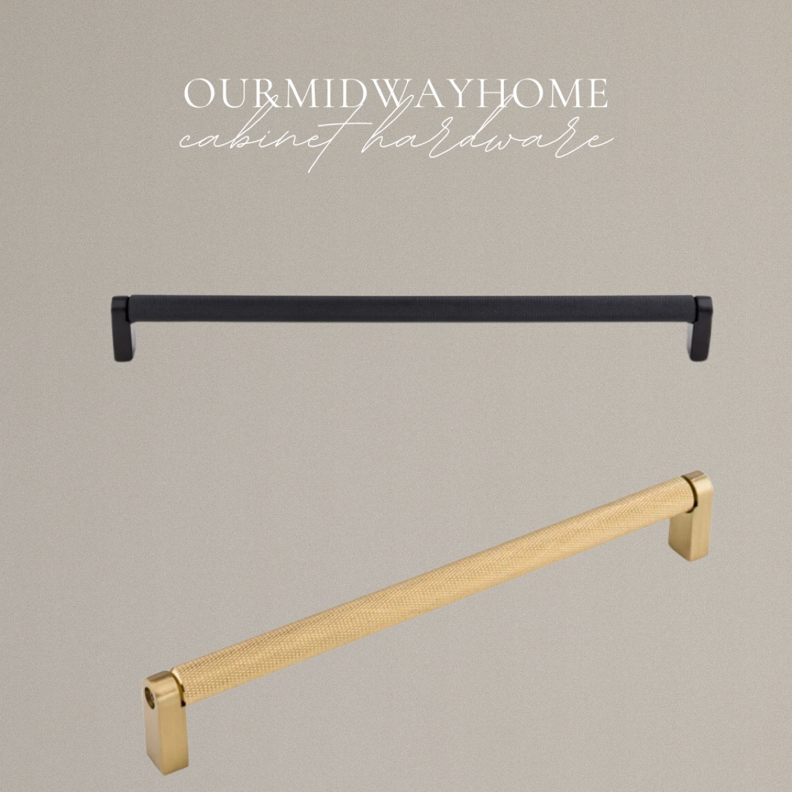 Our kitchen, pantry, and mudroom cabinet hardware! Love these heavy weight, high quality, knurled pulls 🖤✨ 10% off right now! 

#homedecor #cabinethardware #forthrehome #homedeals

#LTKfindsunder50 #LTKhome #LTKsalealert